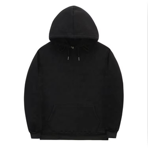 Sweats à capuche noirs à cordes hommes meilleurs sweats à capuche d'entraînement pour hommes approvisionnement direct d'usine hommes vente chaude sweats à capuche surdimensionnés - Product Image 1