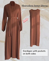 Nouvelles Robes de Bal Abaya Modestes 2025 – Designs Unicolores Réversibles en Chiffon Organza de Dubaï avec Traîne Chapelle – Écoresponsables