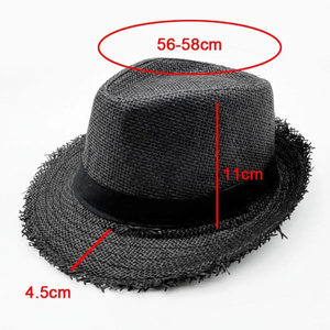 <b>Straw</b> Sun <b>Hat</b> Men Women Casual Breathable Cowboy Wide Brim Jazz <b>Hat</b> Sun Protection Fashion Beach Caps <b>Summer</b> - Product Image 5