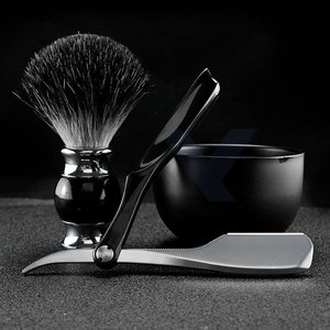 Nouveauté : rasoir droit manuel pour hommes, outils de barbier, couteau de coiffure, rasoir droit en acier inoxydable pour le rasage des sourcils - Product Image 5