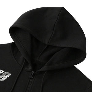 OEM Men's Fashionable <b>Vintage</b> Streetwear <b>Zip</b> <b>up</b> <b>Hoodies</b> with Graphic Print <b>Vintage</b> Streetwear Fall Sweatshirts - Product Image 5