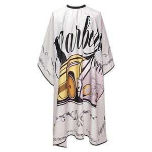 Capas de peluquero con logotipo personalizado y botones a presión repelentes al agua, capas de peluquero de estilo vintage y moderno - Product Image 5