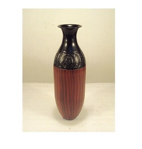 Metal Cylinder Engraving Vase Design Decor Flower Vase - Product Image 1