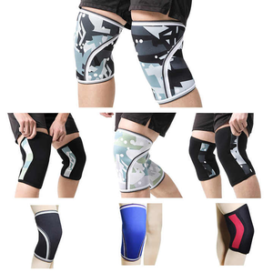 Manchons de compression pour genou personnalisés avec logo, durables, respirants, à séchage rapide, support de protection en spandex et nylon pour haltérophilie et musculation - Product Image 6