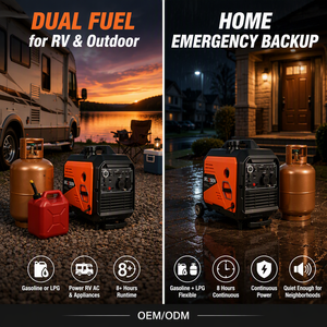Générateur Inverter Portable Bi-carburant 3kW/3.2kW/3.5kW/3.6kW Essence/GPL, Fonctionnement Silencieux, Capable de Fonctionnement en Parallèle - Product Image 2