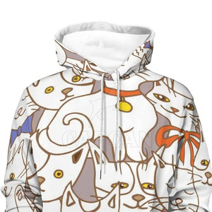 Sudadera CON CAPUCHA DE Anime con estampado Digital 3D de moda para hombre con patrón sólido fresco invierno-Ward cómodo cuello con capucha logotipo personalizable - Product Image 6