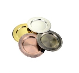 Couleurs personnalisées Lot de 4 dessus de table Petite taille Couleur personnalisée Assiette de présentation pour dîner Fait à la main Assiette de présentation décorative en gros - Product Image 1