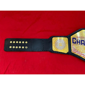 Ceinture de championnat de lutte poids lourd mondial des États-Unis, plaques en laiton allié, légère, entraînement, pleine longueur, personnalisable - Product Image 3