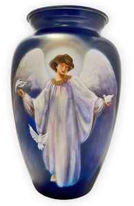 Urne commémorative pour adultes en laiton de qualité supérieure faite à la main Vase funéraire en métal gravé à couvercle sécurisé Vases en métal au meilleur prix - Product Image 2