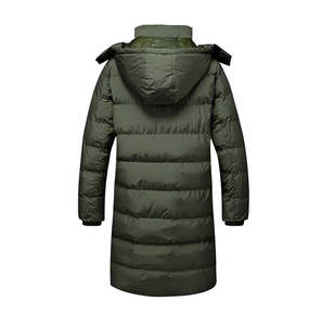 Chaqueta Acolchada de Algodón Tejido para Hombre, con Capucha, Cuello Alto, Cierre de Cremallera, Logotipo, Invierno, Estilo Urbano, Proveedor - Product Image 5