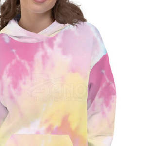 Sudaderas con Capucha Tie-Dye de Algodón/Poliéster Personalizadas, Transpirables, Duraderas y de Alta Calidad, con Logotipo Personalizado, Ropa Casual de Calle para Hombre y Mujer - Product Image 5