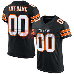 Conception personnalisée Maillot de football américain Séchage rapide Respirant Sportswear Plus Size Unisexe Adulte 300g Tissu OEM Chemises - Product Image 1