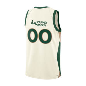 Maillot de basket-ball personnalisé sans manches, fabriqué en usine, imprimé par sublimation, différentes couleurs - Product Image 2