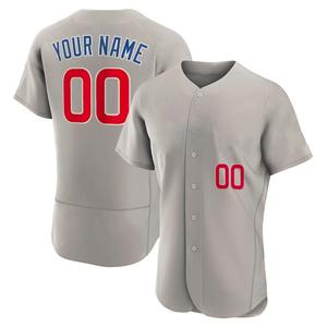 เสื้อเบสบอลมืออาชีพแห้งเร็วเสื้อเจอร์ซีย์สำหรับเยาวชนระบายอากาศได้ดีโลโก้ตามสั่ง - Product Image 3