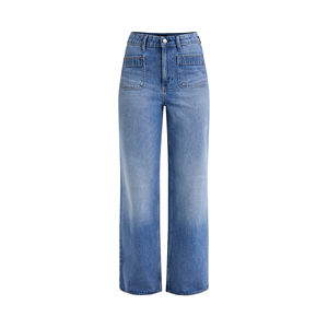 Pantalones vaqueros informales de mezclilla lavados ajustados transpirables de calidad superior de talla grande a precio bajo a la moda para mujer - Product Image 4