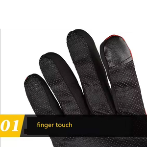 Gants de course de moto en cuir d'hiver personnalisés isolation thermique silicone respirant Motocross cyclisme extérieur vente en gros - Product Image 3