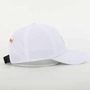 Casquette de baseball sportive à séchage rapide blanche à 6 panneaux de haute qualité personnalisée OEM, logo brodé, casquette de golf pour papa - Product Image 4