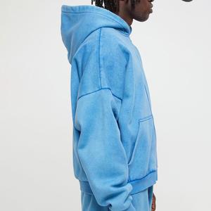 Trendy Must Have 100% Cotton Full Sleeve Oversized Zipper <b>Hoodie</b> For Men Street & Casual Wear Pullover With Custom Logo - Product Image 6