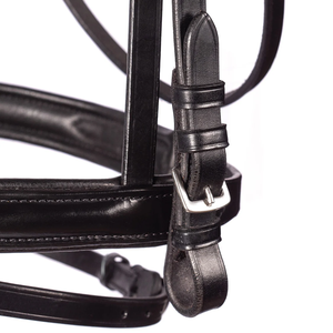 Brida para Caballo ADIBA OVERSEAS de Cuero Anatómico Personalizable al por Mayor, de Alta Calidad, con Cabezal Ancho Acolchado y Diadema de Cristal Suave - Product Image 5