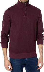 Newest Style Casual Sports Outdoor Sweat <b>Shirt</b> <b>Men</b> Fleece Quarter <b>Zip</b> Cadet Collar Sweatshirt - Product Image 6