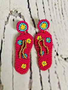 High Quality Fashion <b>Resin</b> Embroidery <b>Earrings</b> From India Handmade Stainless Steel Jewelry for Women Girls Classic Wedding Look - Product Image 5