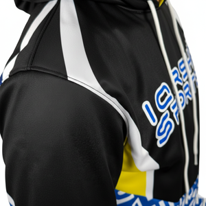 Sweat-shirt à capuche personnalisé avec logo sublimé, 100% coton polyester, manches longues, imprimé, surdimensionné, basiques pour hommes - Product Image 4