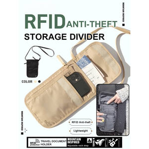 Bolsa de Almacenamiento de Documentos de Viaje Multifuncional Ligera, Porta Pasaportes Promocional con Función de Bolso de Mano - Product Image 4