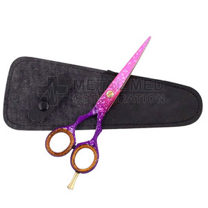 กรรไกรตัดผมทำจากสเตนเลสใบมีดตรงน้ำหนักเบาใช้ซ้ำได้ปลายแหลม - Product Image 2