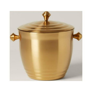 Cubetas de Hielo de Latón de Diseño Creativo con Acabado Dorado para Bares, Hoteles, Suministros, Enfriador de Vino, Cubitera para Champán - Product Image 3