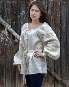 Blusa de encaje Floral bordada Retro para mujer 2023, Top informal de moda con tejido para el verano - Product Image 5