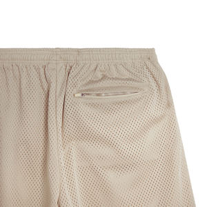 Shorts en toile vierges de haute qualité pour la vente en gros, shorts de sport personnalisés en polyester pour hommes, décontractés, couleur unie, entrejambe de 5 pouces, poches zippées, DDP - Product Image 4