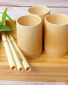 Gobelets en bambou de qualité supérieure, écologiques, réutilisables et au design naturel - Product Image 2