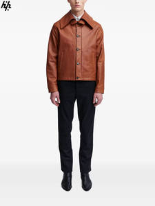 เสื้อนอกหนังลำลองสุดชิคพร้อมปกหรูหราทันสมัยมีซิปปิดสวมใส่ได้ทั้งกลางวันและกลางคืนสำหรับฤดูหนาว - Product Image 6