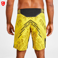 Shorts de combat MMA personnalisés en polyester 100 %, écologiques, pour l'entraînement de boxe, extensibles, design personnalisé, 2-en-1, pour BJJ, vente en gros
