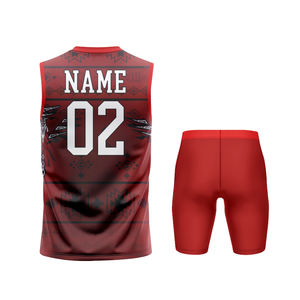 Uniforme de fútbol sublimado 7v7 Desgaste de compresión 7 en 7 Uniforme de fútbol Diseño personalizado Logotipo juvenil Malla Uniformes americanos 7v7 - Product Image 4