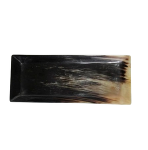 Best Quality Material Horn Serving <b>Tray</b> Restaurant Hotel Supplied Kitchen Tableware Natural Polished Horn <b>Tray</b> - Product Image 1