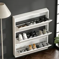 Zapatero Plegable OEM que Ahorra Espacio con Estante Superior Ajustable, Gabinete de Almacenamiento de Zapatos de Metal Resistente para Pasillos Estrechos