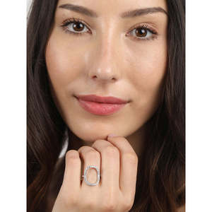 Anillos de Plata de Ley 925 de Primera Calidad para Mujer, Diseño Geométrico, Estilo Romántico, Baño de Rodio, para Uso Diario - Product Image 3