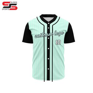 Sudadera de uniforme de béisbol con sublimación de calor malla impresa transpirable hombres bordado personalizado Jersey de béisbol - Product Image 5