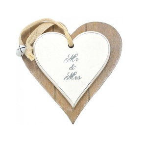 Wholesale Custom Wood Hanging Rustic Heart Shape Wooden Plain Mini Wooden Heart for Home Christmas and Other Festive - Product Image 1