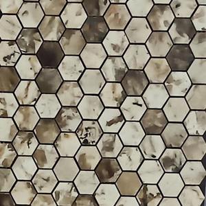 Tira de cubo cuadrado lineal Hexagonal forma de diamante 3D mosaico de vidrio azulejos de pared porcelana pulida para Backsplash diseño moderno - Product Image 2