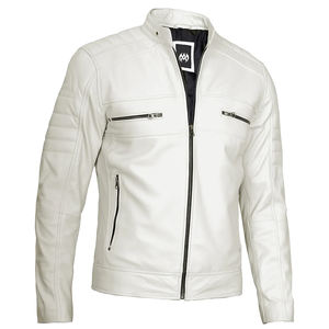 Men's <b>Jacket</b> Stand Collar <b>Real</b> <b>Leather</b> <b>Jacket</b> Casual Winter Wear Fashion Male Black <b>Jacket</b> - Product Image 4