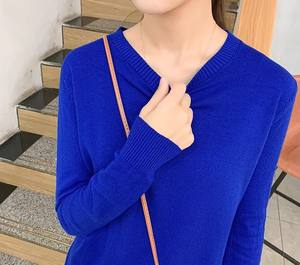 เสื้อสเวตเตอร์คอกลมสำหรับผู้หญิงเสื้อมีฮู้ดถักแบบลำลองระบายอากาศได้ดีเยี่ยม100% ผ้าฝ้าย - Product Image 4