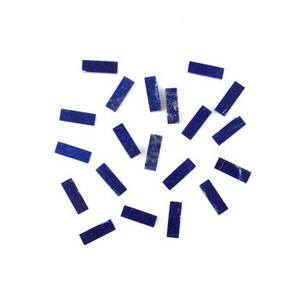 Pierre précieuse naturelle en lapis-lazuli bleu hautement poli, 8x16 mm, rectangulaire lisse, double plat, calibrée, pierre précieuse en vrac pour la fabrication de bijoux - Product Image 2