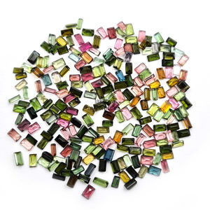 2x4mm <b>Tourmaline</b> Baguette Cut Faceted Gemstones For Jewelry Making Loose Calibrated Natural Multi <b>Tourmaline</b> Stone For Alibaba - Product Image 5
