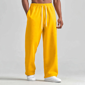 <b>Men's</b> Heavy Fleece 400 GSM Sweatpants Baggy Winter Gym Workout Fitness Wear Pajama Wide Leg Gym <b>Trainer</b> Sweatpants <b>Mens</b> - Product Image 5