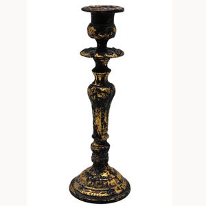 Bougeoir élégant en métal gris cuivre Anti-bougie européenne Table à manger de mariage Fête de Noël Derniers accessoires - Product Image 6