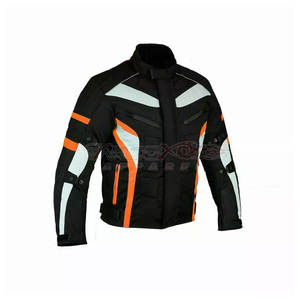 เสื้อแจ็คเก็ตมอเตอร์ไซค์คุณภาพสูง ผลิตจากผ้าคอร์ดูร่า กันน้ำ กันลม ไซส์ใหญ่ สำหรับกีฬาและแข่งรถ  รับสกรีนชื่อทีม ราคาประหยัด - Product Image 6