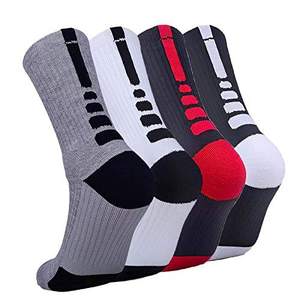 Custom Sports Socks Professional Basketball <b>Cushioned</b> Athletic Sports Crew Socks for Youth Adult - Product Image 1