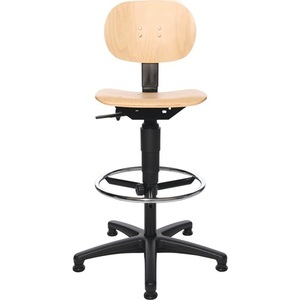 Chaise de bureau pivotante TOPSTAR Tec 11 avec patins pour sol et anneau de pied en hêtre 590-840 mm - Product Image 3